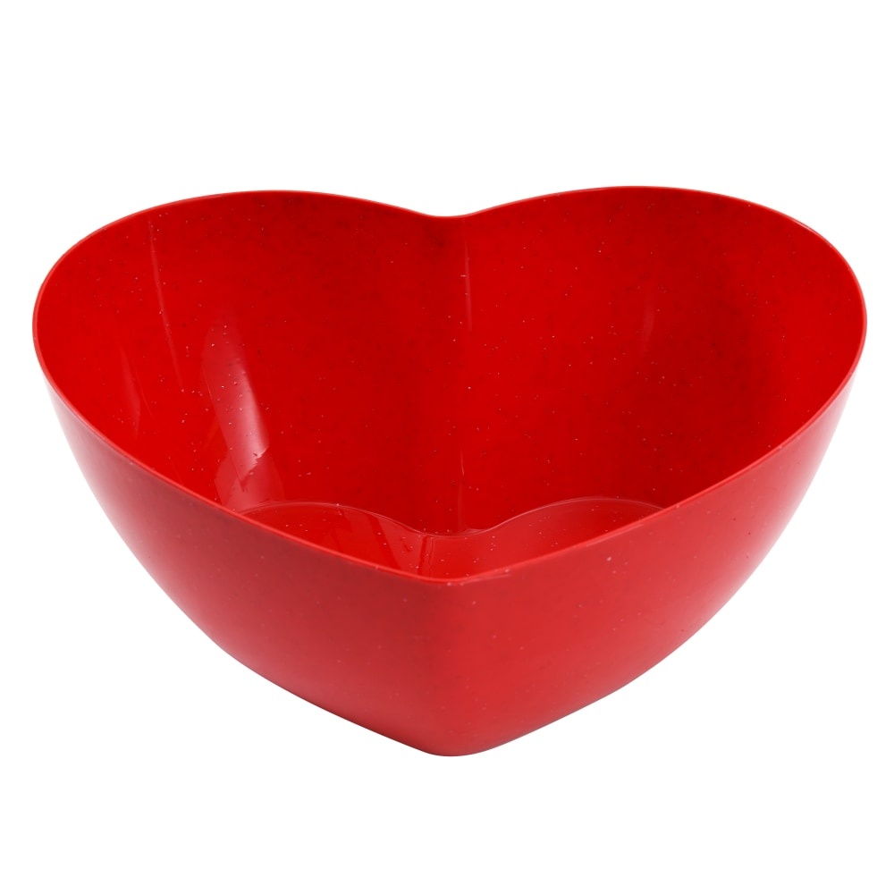 slide 1 of 1, Holiday Home Heart Serve Bowl Red, 1 ct