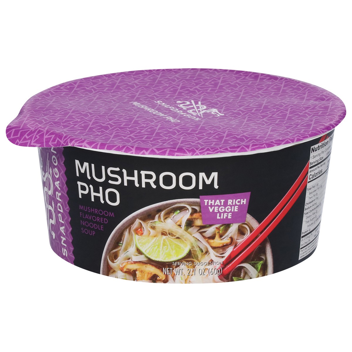 slide 3 of 9, Snapdragon Pho Bowl Mushroom Vietnamese, 2.1 oz