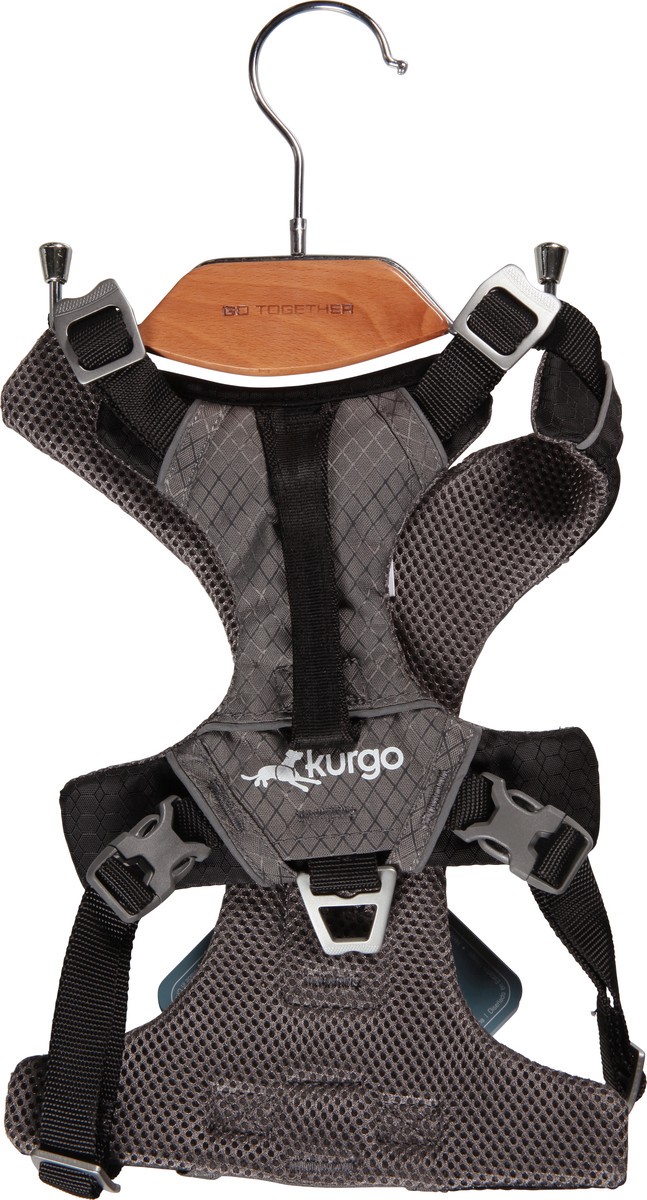 slide 6 of 12, Kurgo Black/Grey Harness Medium 1 ea, 1 ct