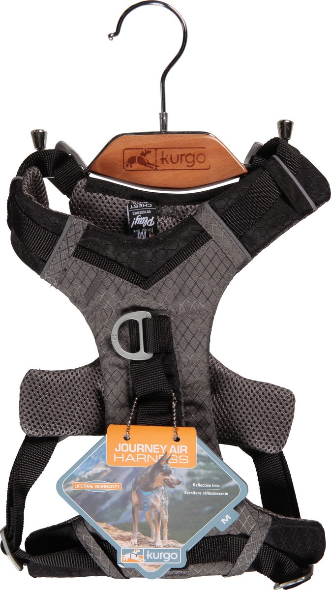 slide 5 of 12, Kurgo Black/Grey Harness Medium 1 ea, 1 ct