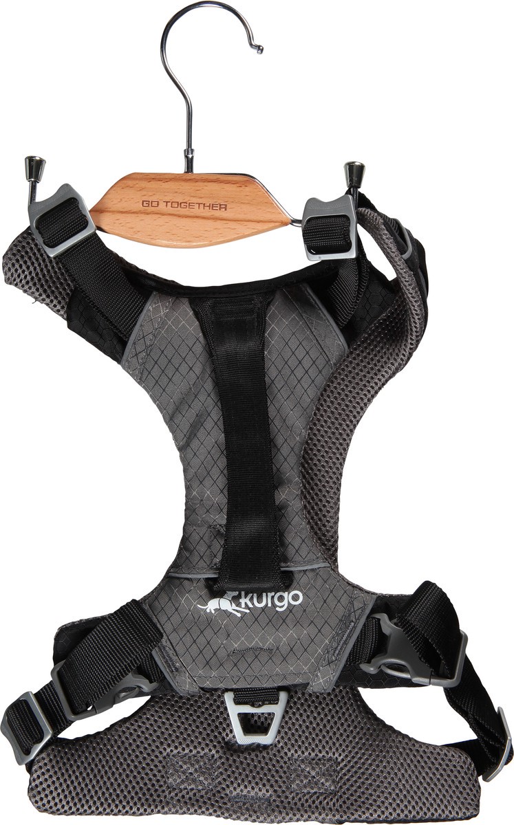 slide 7 of 11, Kurgo Black/Grey Large Harness 1 ea, 1 ct