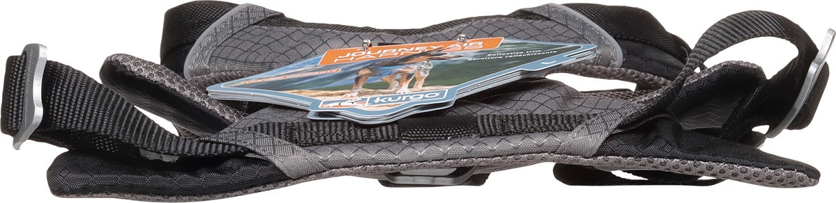 slide 8 of 11, Kurgo Black/Grey Large Harness 1 ea, 1 ct