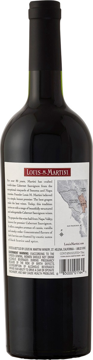 slide 2 of 3, Louis M. Martini Red Wine, 750 ml