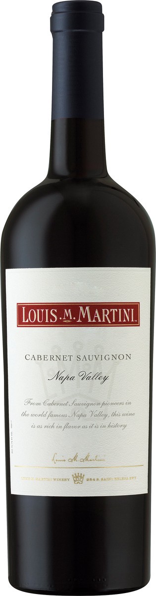 slide 3 of 3, Louis M. Martini Red Wine, 750 ml