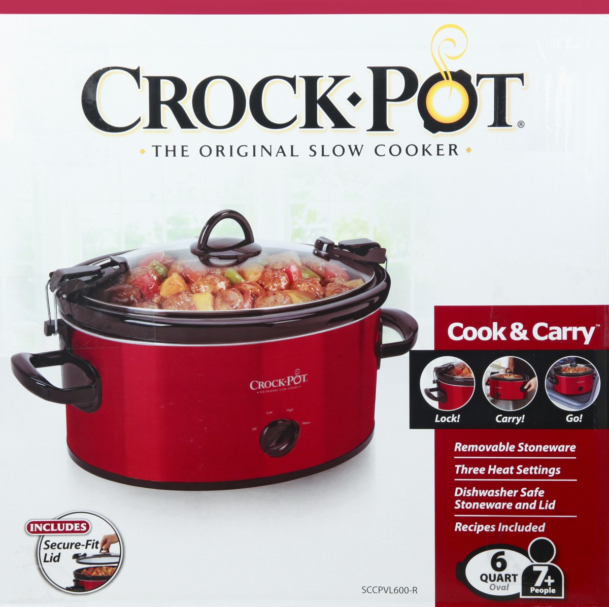 slide 5 of 9, Crock-Pot 6 Quart Oval Slow Cooker 1 ea, 1 ct