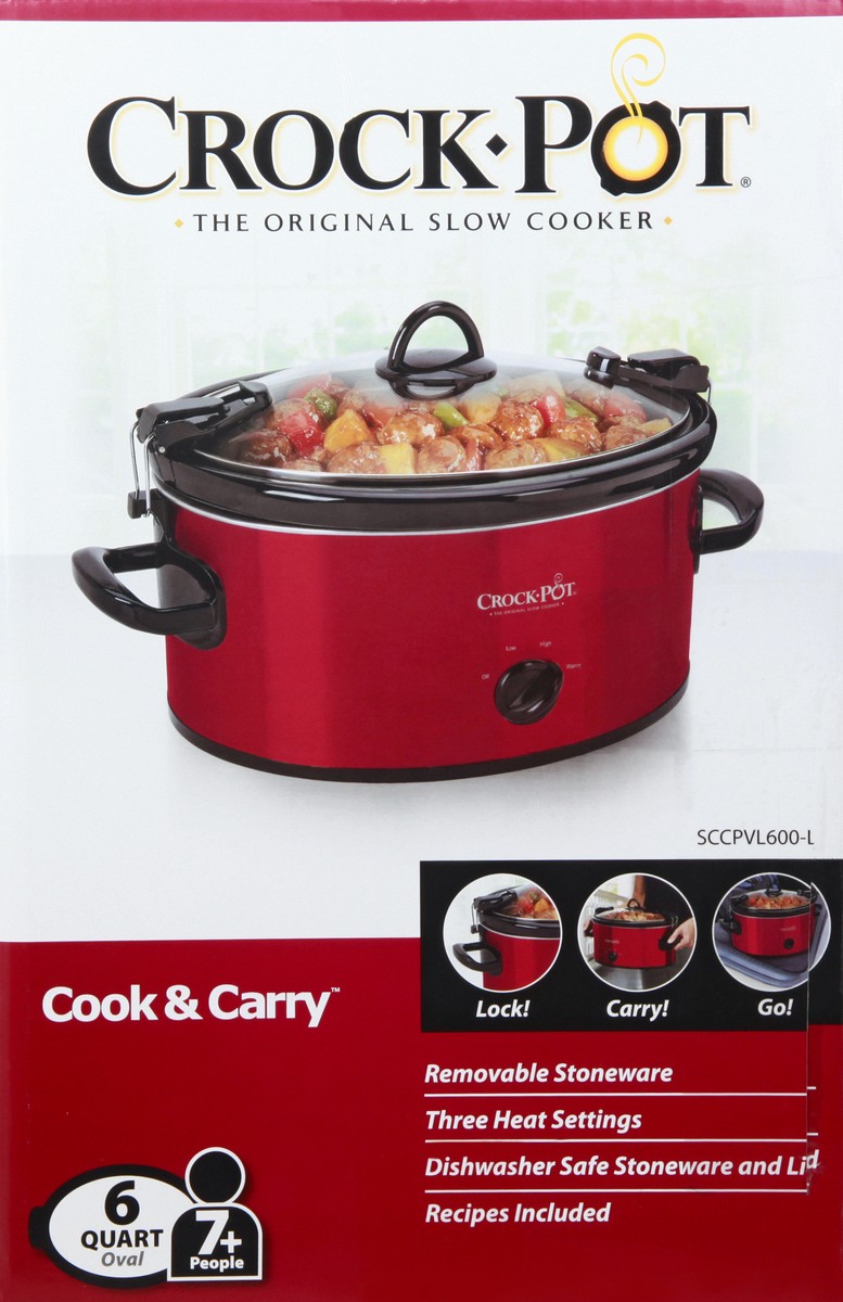 slide 2 of 9, Crock-Pot 6 Quart Oval Slow Cooker 1 ea, 1 ct