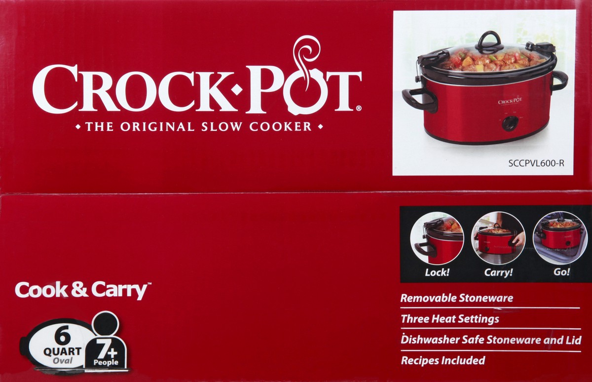 slide 8 of 9, Crock-Pot 6 Quart Oval Slow Cooker 1 ea, 1 ct