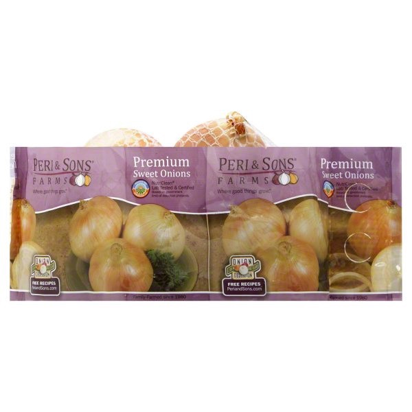 slide 1 of 1, Peri & Sons Farms Sweet Onions Bag, 3 lb, 3 lb