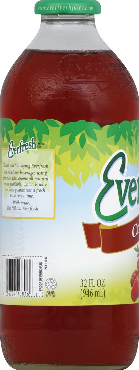 slide 3 of 4, Everfresh Juice Blend Cocktail, Cranberry, 32 oz