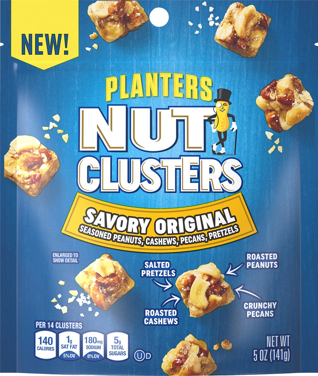 slide 9 of 10, Planters Original Salted Nut Clusters, 5 oz Bag, 141 g