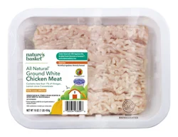 Nature's Basket Fieldale Fresh Thyme Antibiotic Free Ground Chicken 92% Fat Free