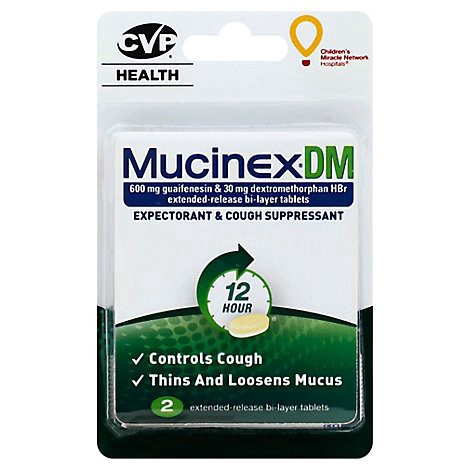 slide 1 of 1, Mucinex Dm Tablets - 2 Count, 2 ct