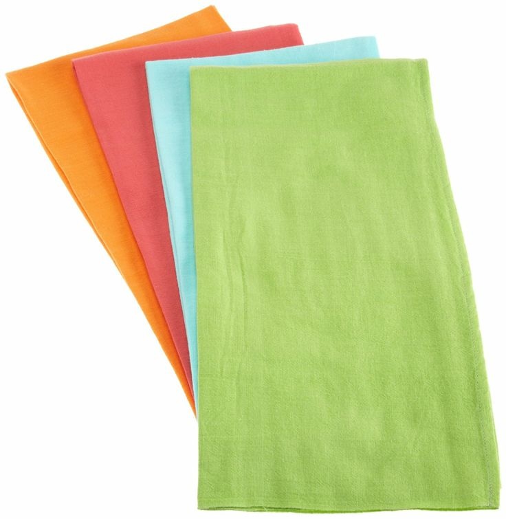 slide 1 of 1, Bright Flour Sack Towels, 4 ct