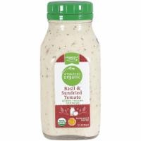 slide 1 of 1, Simple Truth Organic Basil & Sundried Tomato Greek Yogurt Dressing, 12 fl oz