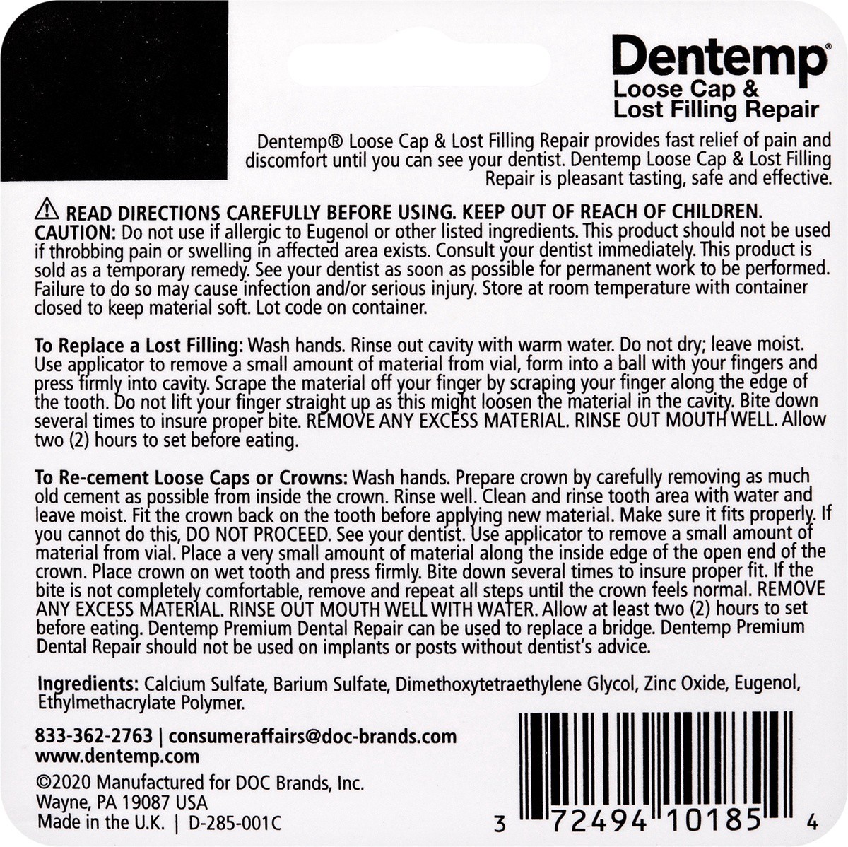 slide 7 of 7, Dentemp Prem Temp Cement, 1 ct