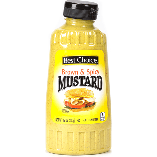 slide 1 of 1, Best Choice Brown & Spicy Mustard, 12 oz