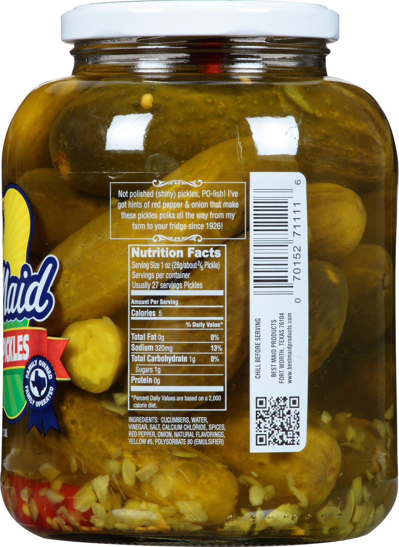 slide 4 of 5, Best Maid Polish Style Pickles, 46 oz