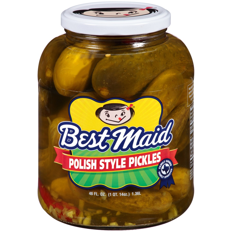 slide 1 of 5, Best Maid Polish Style Pickles, 46 oz