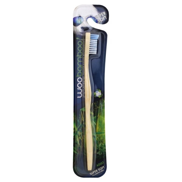 slide 1 of 1, WooBamboo Adult Super Soft Toothbrush, 1 ct