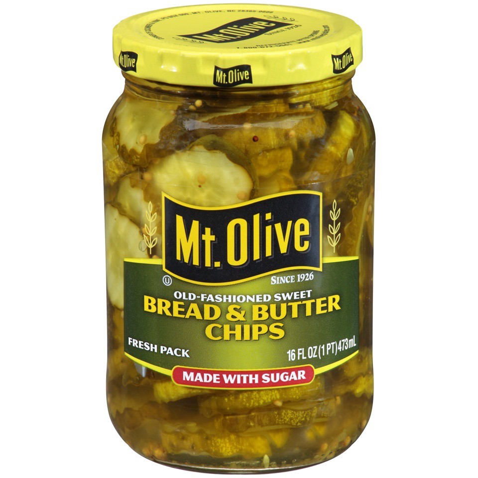 slide 1 of 1, Mt. Olive Old-Fashioned Sweet Fresh Pack Bread & Butter Chips Pickles 16 oz, 16 fl oz