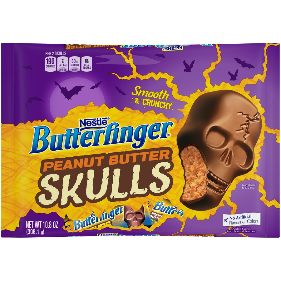 slide 1 of 6, Butterfinger Peanut Butter Skulls Candy, 10.8 oz