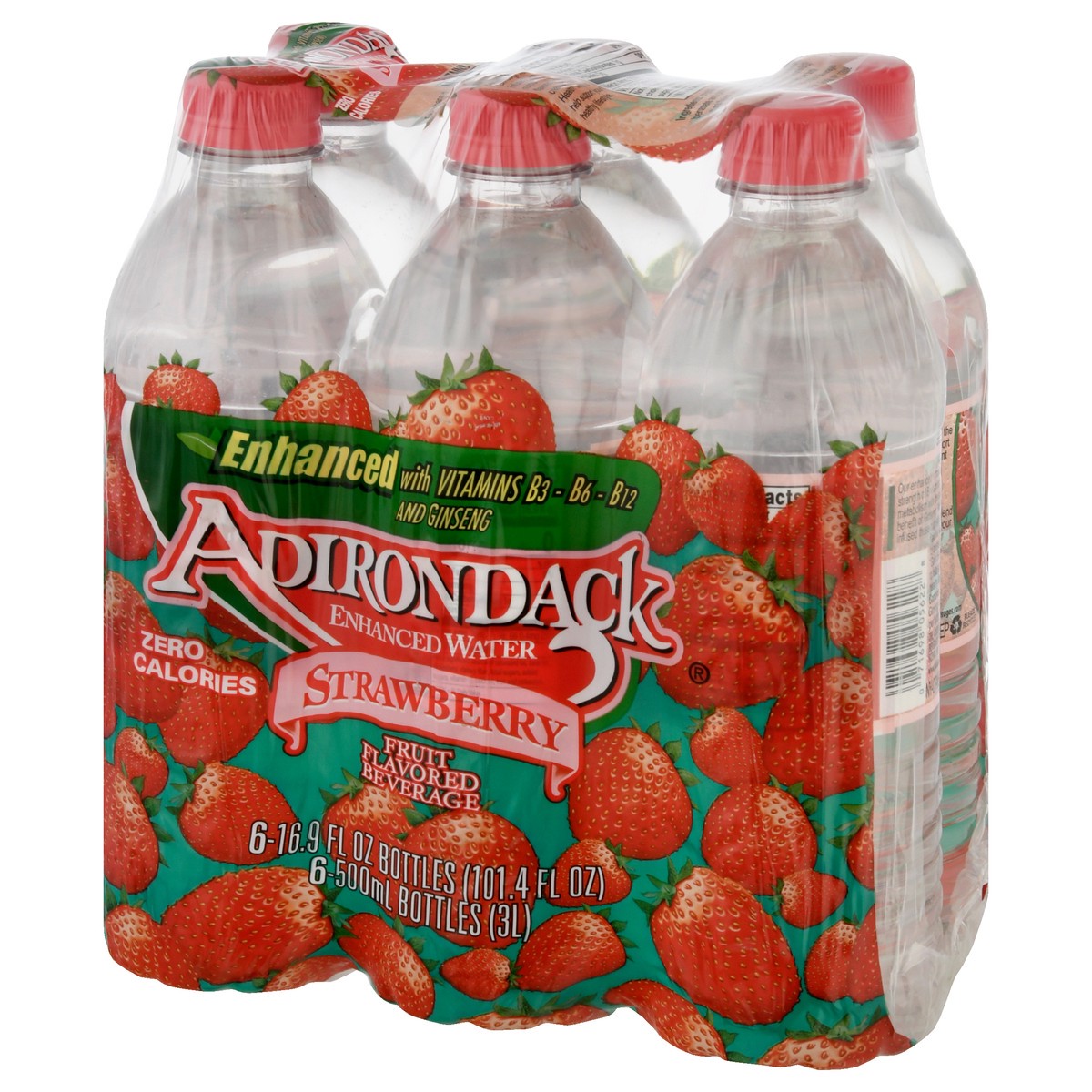 slide 2 of 13, Adirondack Strawberry Enhanced Water - 6 ct, 6 ct