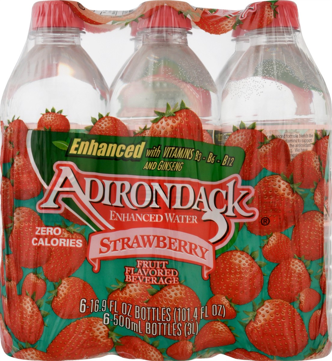 slide 11 of 13, Adirondack Strawberry Enhanced Water - 6 ct, 6 ct