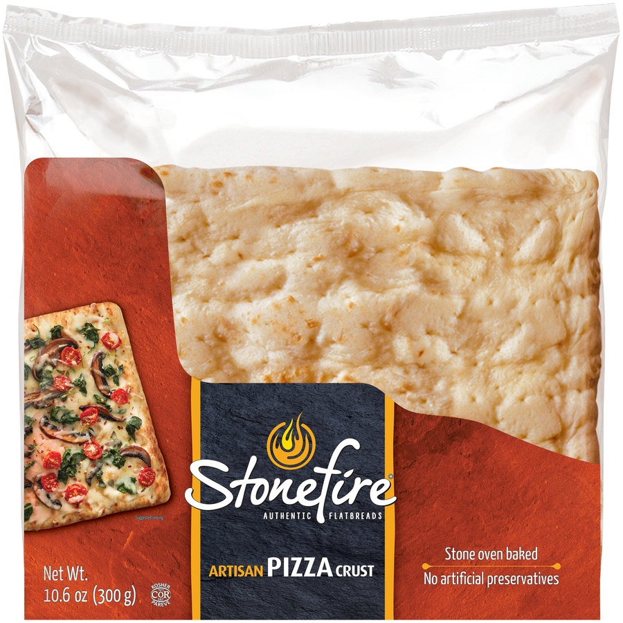 slide 1 of 5, Stonefire Artisan Pizza Crust, 10.6 oz