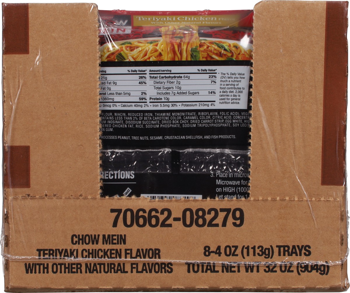 slide 8 of 11, Nissin Teriyaki Chicken Flavor Chow Mein 8 - 4 oz Trays, 8 ct