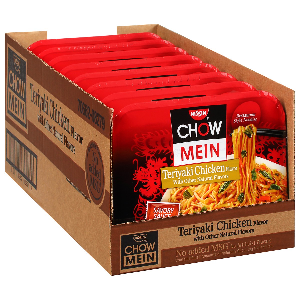 slide 7 of 11, Nissin Teriyaki Chicken Flavor Chow Mein 8 - 4 oz Trays, 8 ct