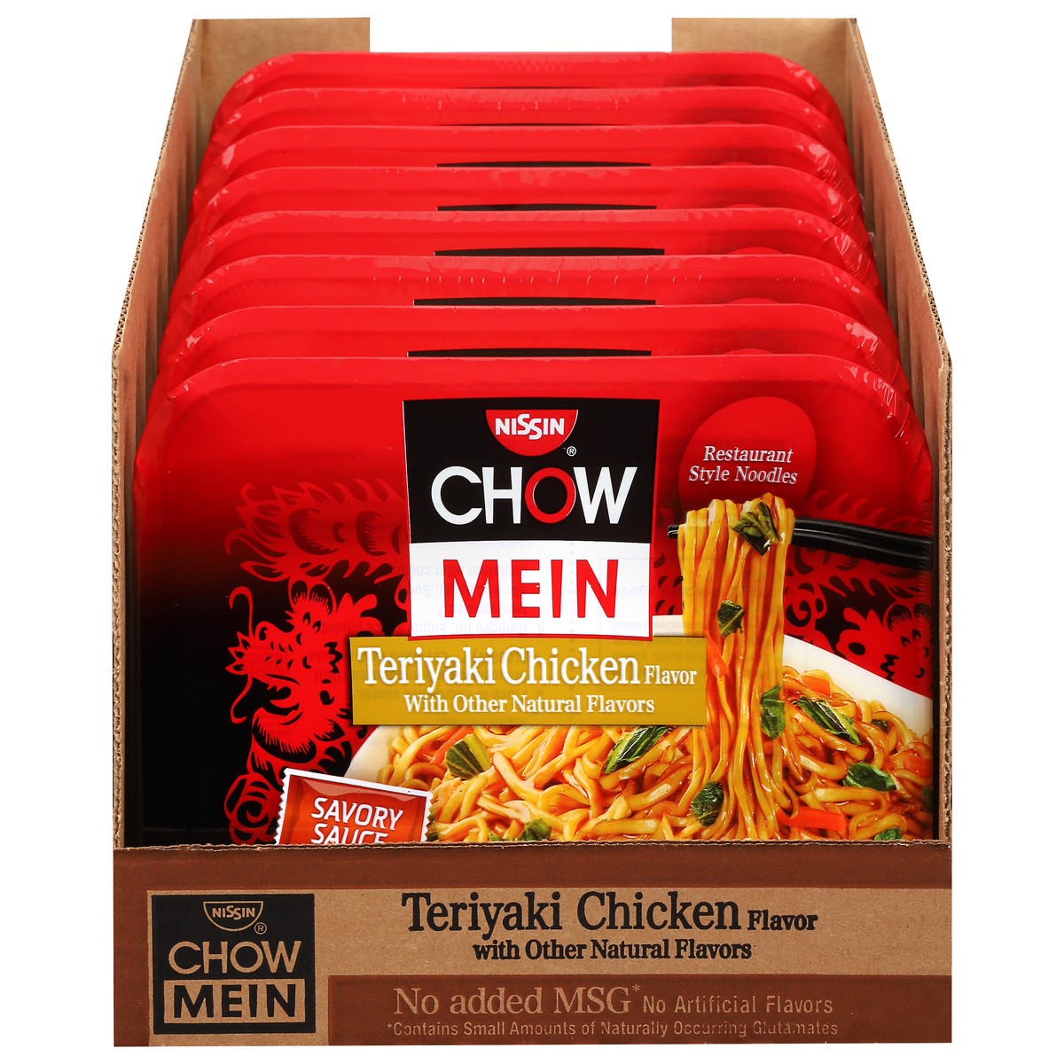 slide 4 of 11, Nissin Teriyaki Chicken Flavor Chow Mein 8 - 4 oz Trays, 8 ct