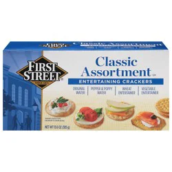 First Street Entertaining Crackers Classic Asst - 13.6 oz