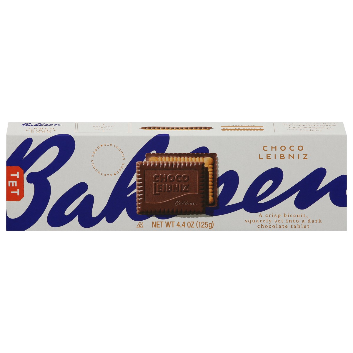 slide 1 of 9, Bahlsen Choco Leibniz, Dark Chocolate, 4.4 Ounce, 4.4 oz