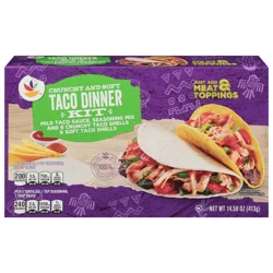 Giant Crunchy Hard & Soft Taco Dinner Kit - 6 ct