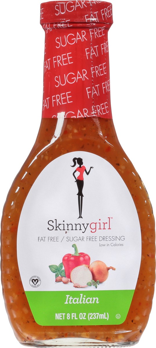 slide 6 of 12, Skinnygirl, Fat-Free, Sugar-Free Italian Salad Dressing, 8 fl oz, 8 fl oz