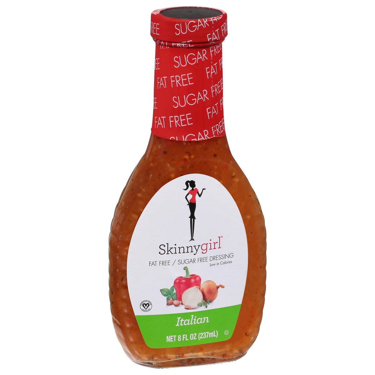 slide 2 of 12, Skinnygirl, Fat-Free, Sugar-Free Italian Salad Dressing, 8 fl oz, 8 fl oz