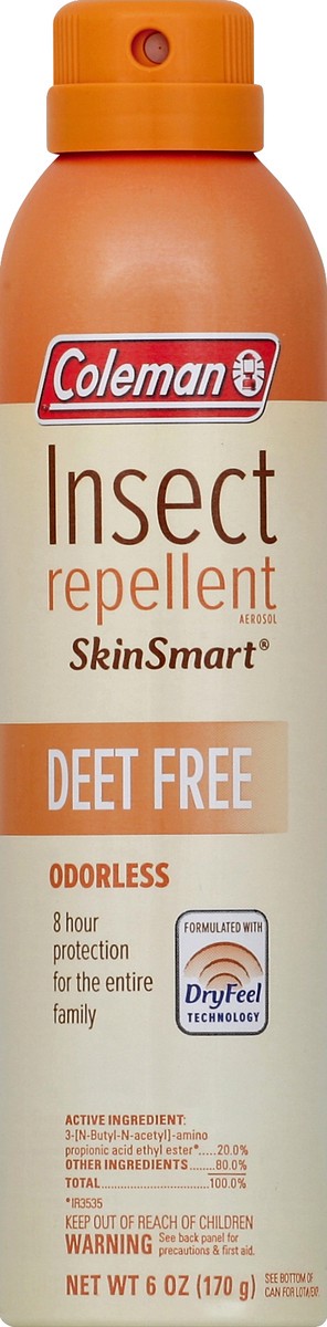 slide 1 of 6, Coleman Aerosol Skinsmart 6Oz, 6 oz