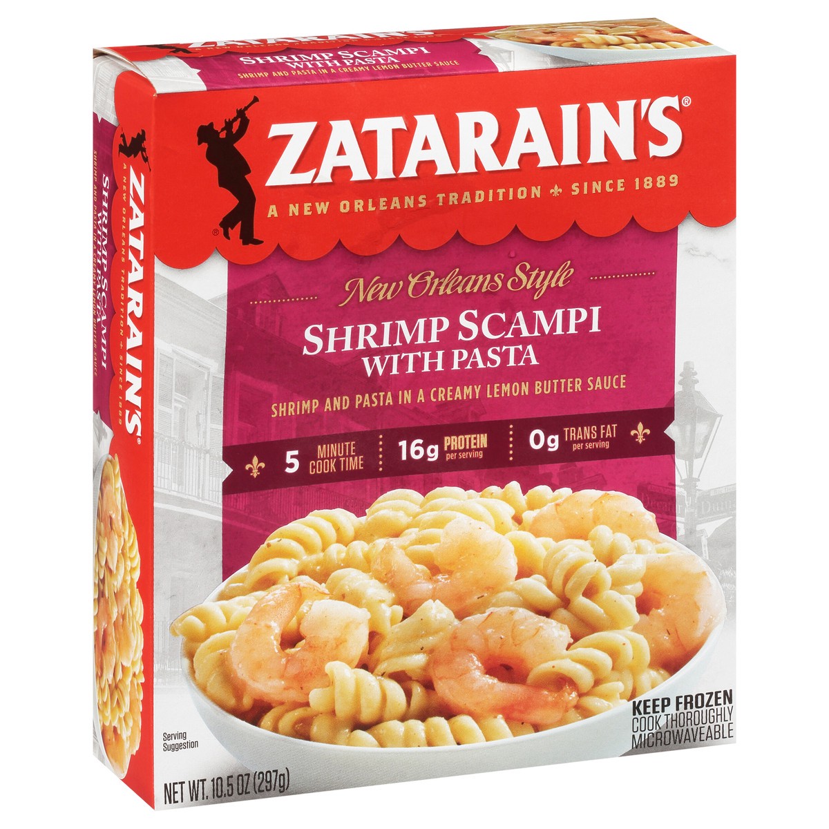 slide 2 of 9, Zatarain's Frozen Meal - Shrimp Scampi, 10.5 oz
