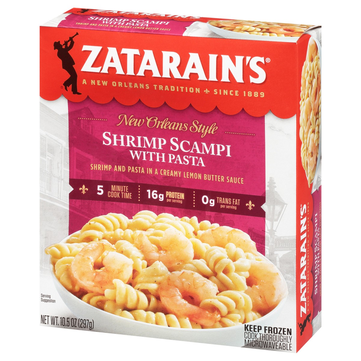 slide 3 of 9, Zatarain's Frozen Meal - Shrimp Scampi, 10.5 oz