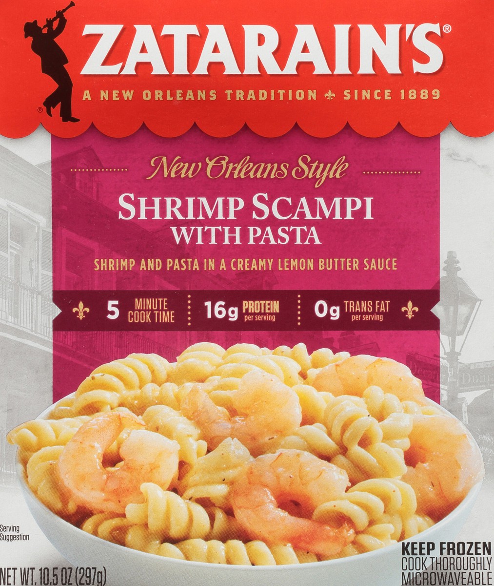 slide 6 of 9, Zatarain's Frozen Meal - Shrimp Scampi, 10.5 oz