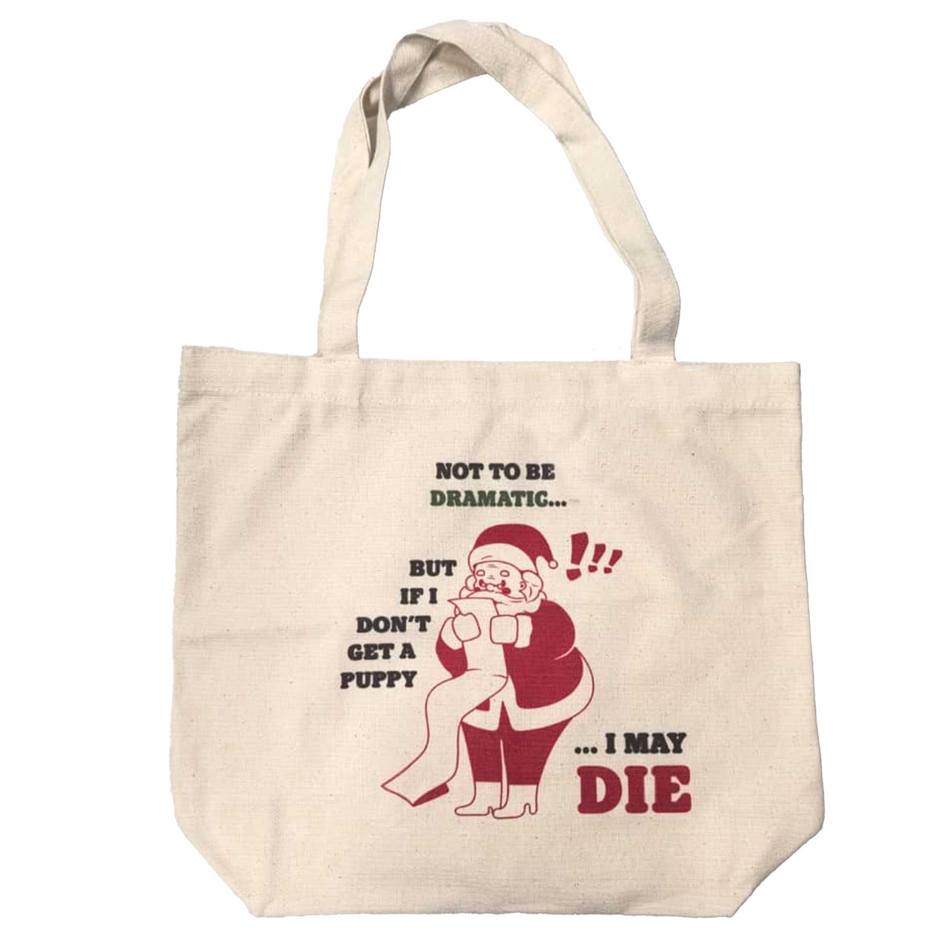 slide 1 of 1, Zanden Santa Wishlist Tote Bag, 1 ct