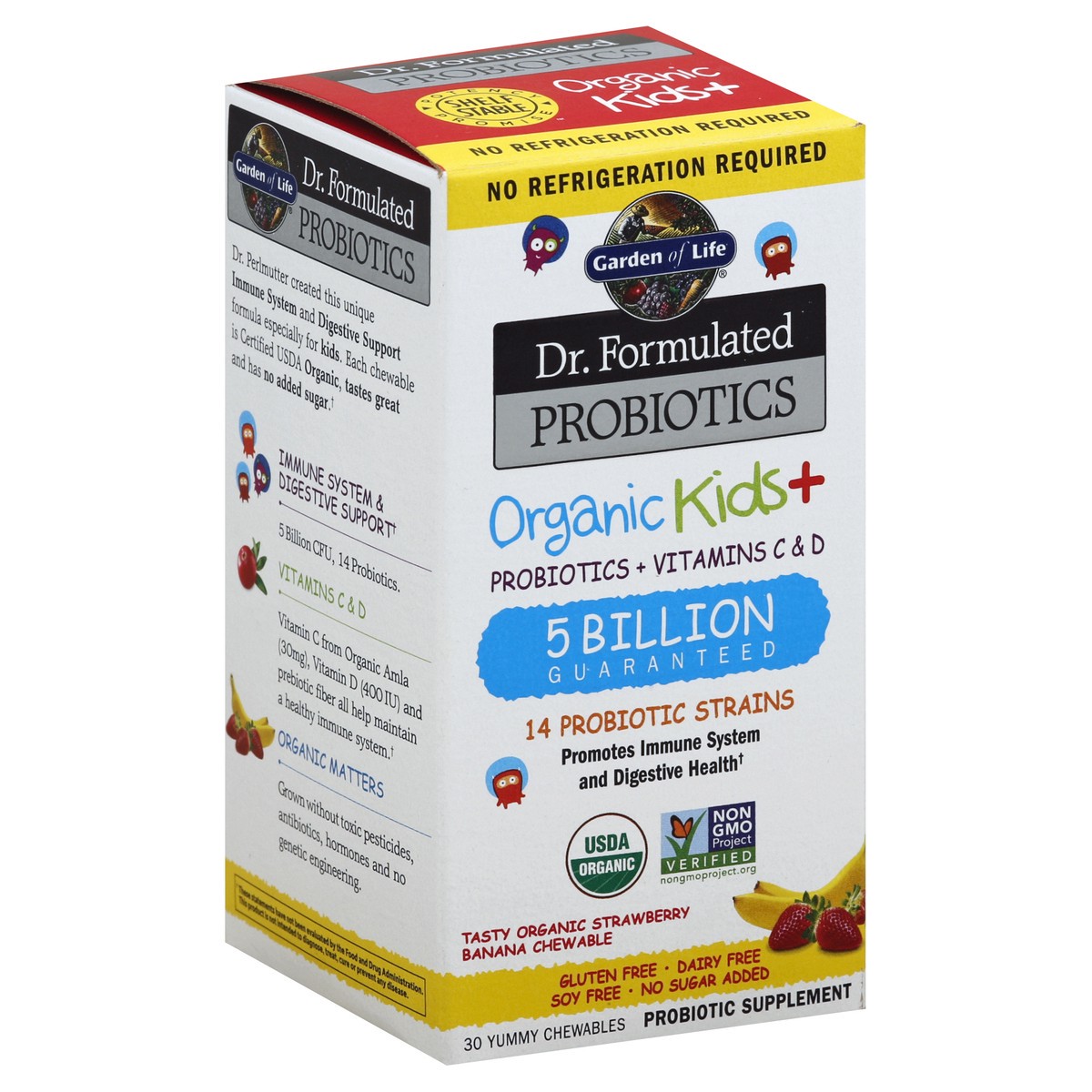slide 3 of 5, Garden of Life Organic Kids + Probiotic Supplement, 30 ct