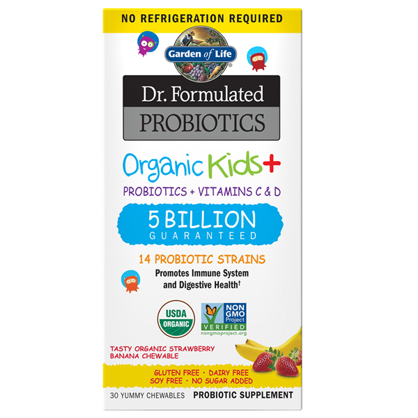 slide 1 of 4, Garden of Life Organic Kids + Probiotic Supplement, 30 ct