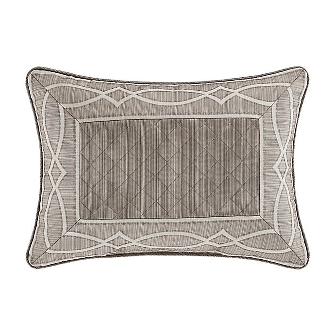 slide 1 of 1, J. Queen New York Deco Boudoir Decorative Throw Pillow - Silver, 1 ct