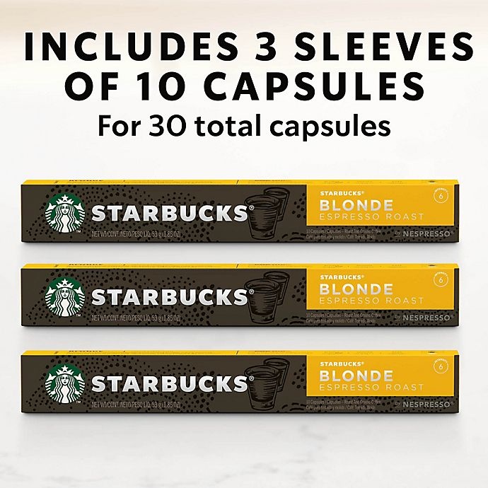 slide 6 of 7, Starbucks by Nespresso Blonde Espresso Capsules, 30 ct