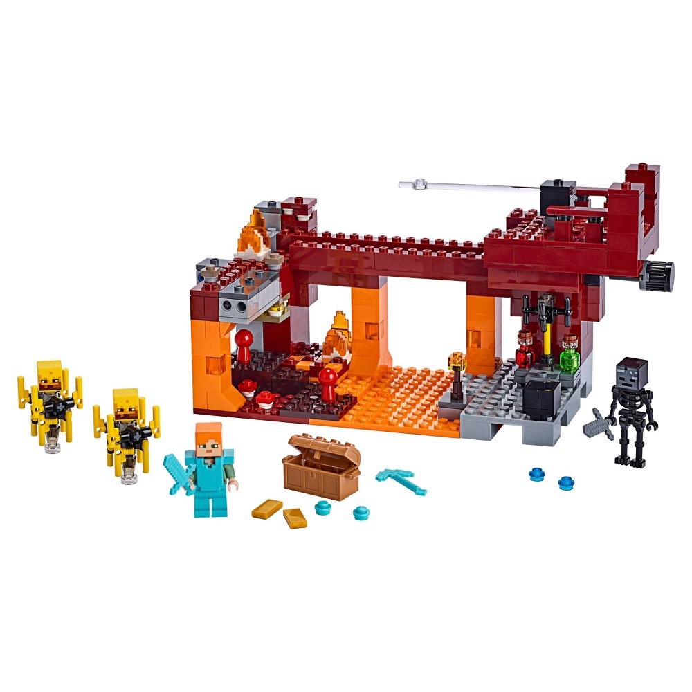 slide 2 of 7, LEGO Minecraft The Blaze Bridge Battle 21154 Building Kit, 1 ct