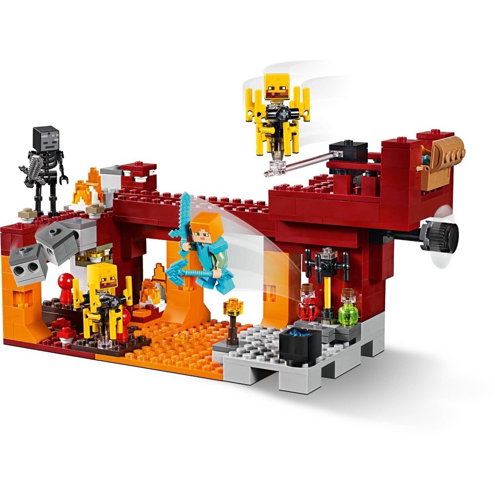 slide 6 of 7, LEGO Minecraft The Blaze Bridge Battle 21154 Building Kit, 1 ct