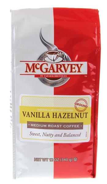 slide 1 of 1, McGarvey Vanilla Hazelnut Medium Roast Ground Coffee, 12 oz