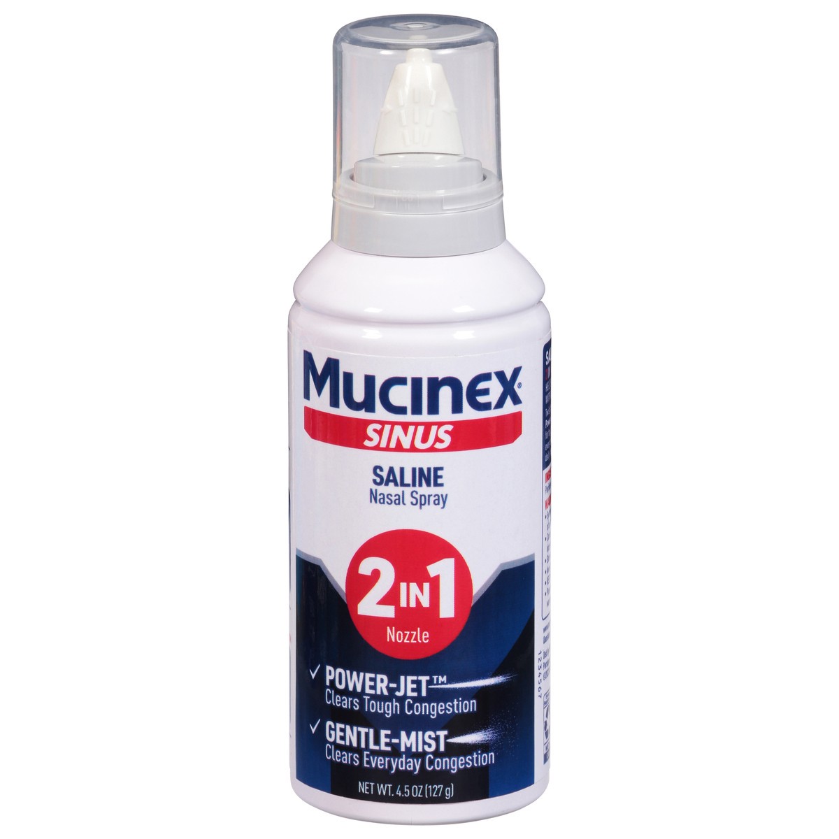 slide 8 of 12, Mucinex Sinus Saline Nasal Spray & Sinus Rinse, Non-Medicated, Additive Free, 4.5 oz