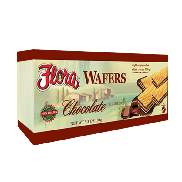 slide 1 of 1, Flora Chocolate Wafters, 150 gram